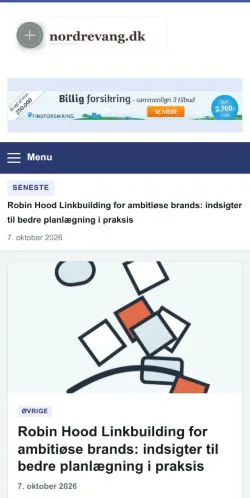 Anteprima del sito Nordrevang, referenziato per la pubblicazione di articoli sponsorizzati