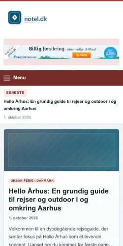 Forhåndsvisning af Notel, opført til udgivelse af sponsorerede artikler