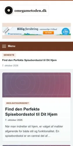 Anteprima del sito Omega Metoden, referenziato per la pubblicazione di articoli sponsorizzati