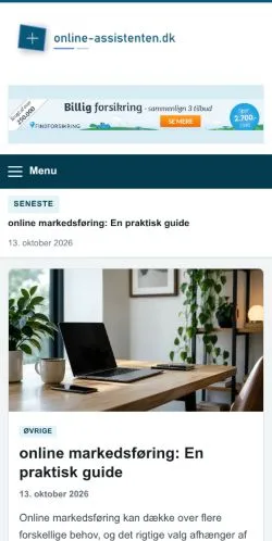Vorschau der Website Online Assistenten, gelistet für die Veröffentlichung gesponserter Artikel