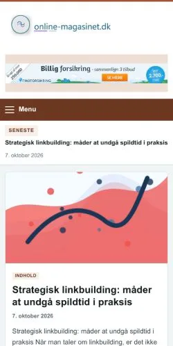 Anteprima del sito Online Magasinet, referenziato per la pubblicazione di articoli sponsorizzati