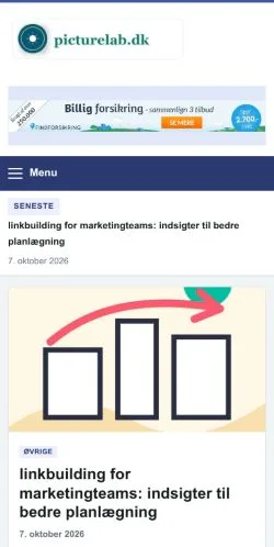 Anteprima del sito Picturelab, referenziato per la pubblicazione di articoli sponsorizzati