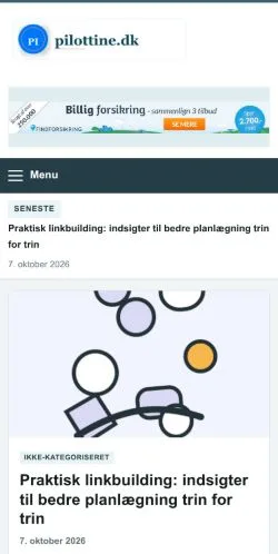 Vorschau der Website Pilottine, gelistet für die Veröffentlichung gesponserter Artikel