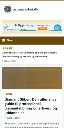 Vorschau der Website Pricemarket, gelistet für die Veröffentlichung gesponserter Artikel