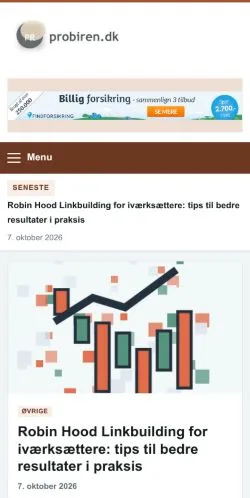 Anteprima del sito Probiren, referenziato per la pubblicazione di articoli sponsorizzati