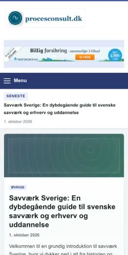 Forhåndsvisning af Procesconsult, opført til udgivelse af sponsorerede artikler