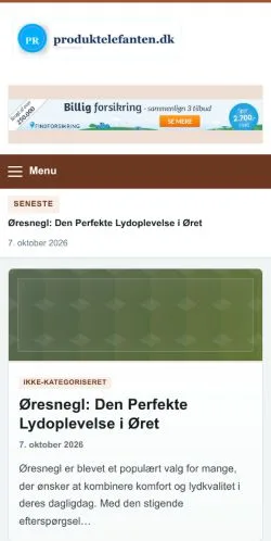 Aperçu du site Produktelefanten, référencé pour publier un article sponsorisé
