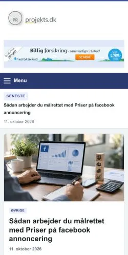 Forhåndsvisning af Projekts, opført til udgivelse af sponsorerede artikler