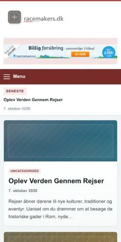 Vorschau der Website Racemakers, gelistet für die Veröffentlichung gesponserter Artikel