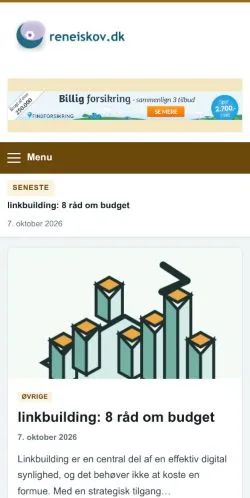 Anteprima del sito Rene Iskov, referenziato per la pubblicazione di articoli sponsorizzati