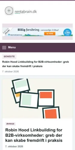 Vorschau der Website Rentabrain, gelistet für die Veröffentlichung gesponserter Artikel