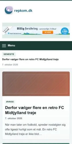 Vorschau der Website Repkom, gelistet für die Veröffentlichung gesponserter Artikel