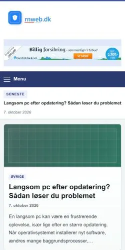 Anteprima del sito Rnweb, referenziato per la pubblicazione di articoli sponsorizzati