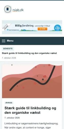 Vorschau der Website Rsiab, gelistet für die Veröffentlichung gesponserter Artikel