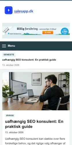 Vorschau der Website Salesapp, gelistet für die Veröffentlichung gesponserter Artikel