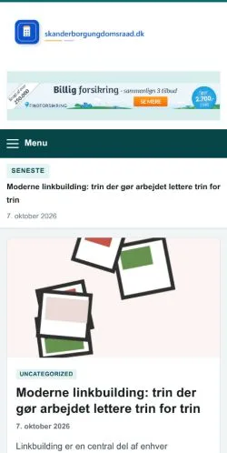 Anteprima del sito Unge Dilemmaer, referenziato per la pubblicazione di articoli sponsorizzati