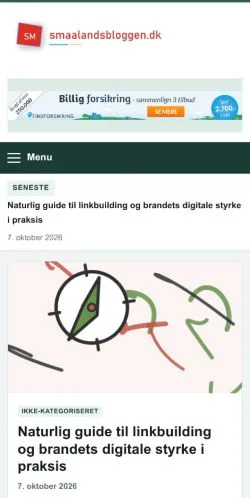 Vorschau der Website Smålandsbloggen, gelistet für die Veröffentlichung gesponserter Artikel