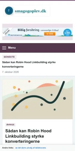 Anteprima del sito Smagogoplev, referenziato per la pubblicazione di articoli sponsorizzati
