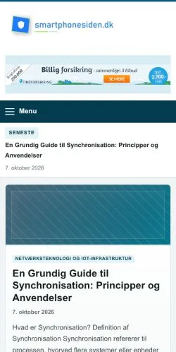 Forhåndsvisning af SmartphoneSiden, opført til udgivelse af sponsorerede artikler