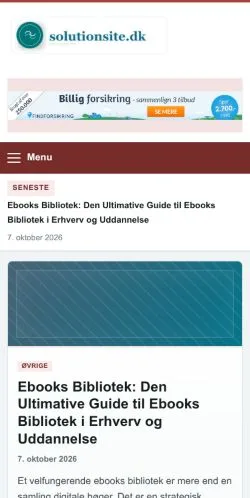 Vorschau der Website Solutionsite, gelistet für die Veröffentlichung gesponserter Artikel