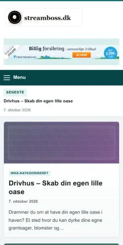 Vorschau der Website Streamboss, gelistet für die Veröffentlichung gesponserter Artikel