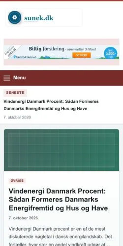 Vorschau der Website Sunek, gelistet für die Veröffentlichung gesponserter Artikel