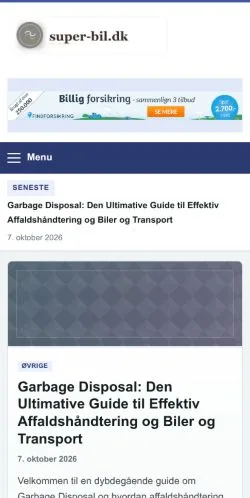 Anteprima del sito Super Bil, referenziato per la pubblicazione di articoli sponsorizzati