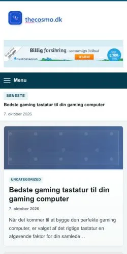 Anteprima del sito The Cosmo, referenziato per la pubblicazione di articoli sponsorizzati