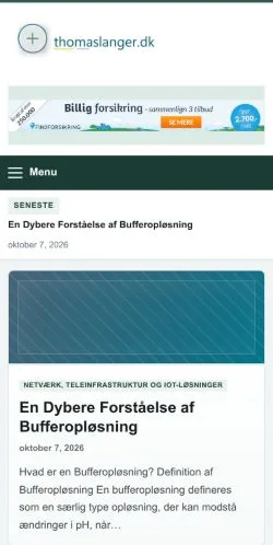 Anteprima del sito Thomas Langer, referenziato per la pubblicazione di articoli sponsorizzati