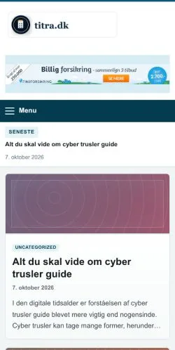 Anteprima del sito Titra, referenziato per la pubblicazione di articoli sponsorizzati