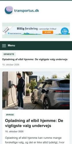 Vorschau der Website Transportus, gelistet für die Veröffentlichung gesponserter Artikel