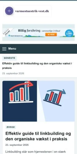Forhåndsvisning af Varmestuestrik Vest, opført til udgivelse af sponsorerede artikler