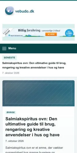 Forhåndsvisning af Vebudo, opført til udgivelse af sponsorerede artikler