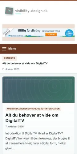 Forhåndsvisning af Visibility Design Magazine, opført til udgivelse af sponsorerede artikler