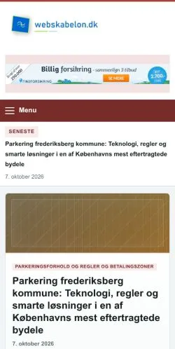 Vorschau der Website Webskabelon, gelistet für die Veröffentlichung gesponserter Artikel