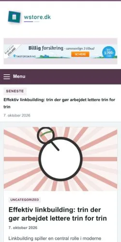 Aperçu du site Wstore, référencé pour publier un article sponsorisé
