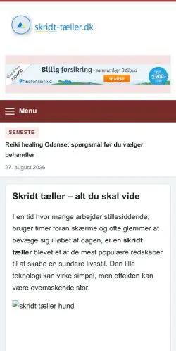 Forhåndsvisning af Skridttæller EDB, opført til udgivelse af sponsorerede artikler