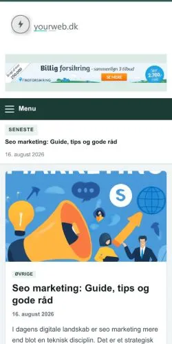 Anteprima del sito Yourweb, referenziato per la pubblicazione di articoli sponsorizzati
