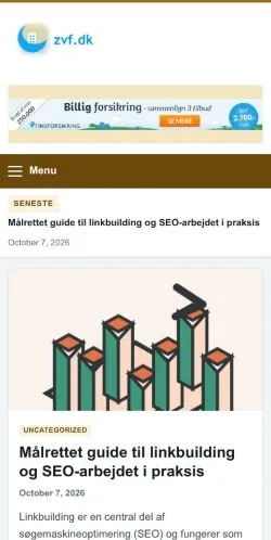 Anteprima del sito Zvf, referenziato per la pubblicazione di articoli sponsorizzati