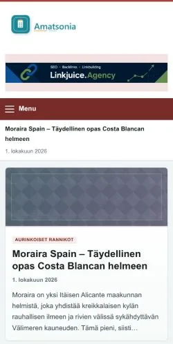 Anteprima del sito Amatsonia, referenziato per la pubblicazione di articoli sponsorizzati