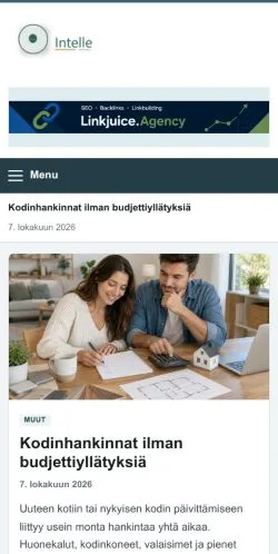 スポンサード記事の掲載先として登録されたIntelleのサイトプレビュー