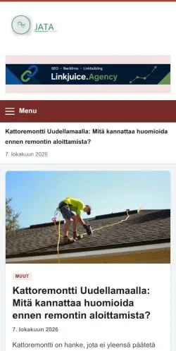 Vorschau der Website Jata, gelistet für die Veröffentlichung gesponserter Artikel