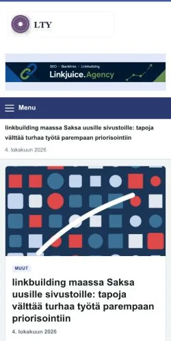 Anteprima del sito Lty, referenziato per la pubblicazione di articoli sponsorizzati