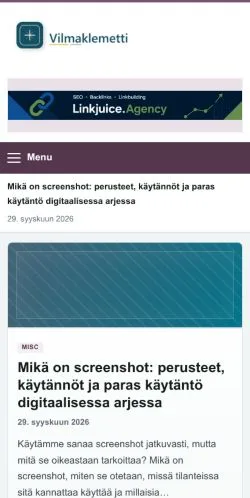 Anteprima del sito Vilma Klemetti, referenziato per la pubblicazione di articoli sponsorizzati
