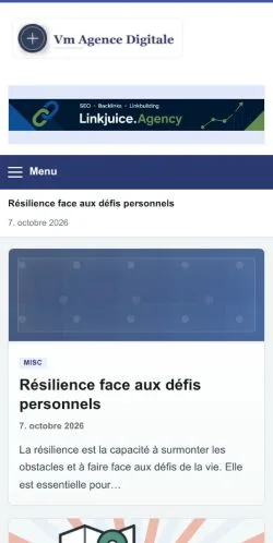 Forhåndsvisning af Vm Agence Digitale, opført til udgivelse af sponsorerede artikler