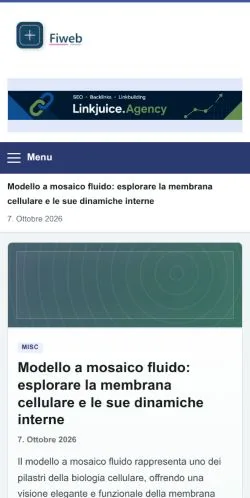 Anteprima del sito Fiweb, referenziato per la pubblicazione di articoli sponsorizzati