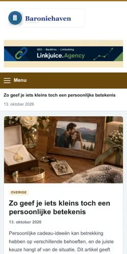 Forhåndsvisning af Baroniehaven, opført til udgivelse af sponsorerede artikler