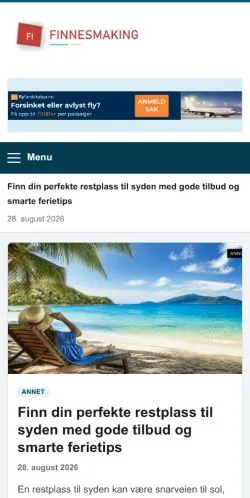 Forhåndsvisning af Finnesmaking, opført til udgivelse af sponsorerede artikler