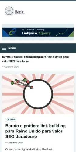 スポンサード記事の掲載先として登録されたBagirのサイトプレビュー