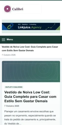 スポンサード記事の掲載先として登録されたCalibriのサイトプレビュー